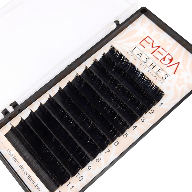 Best-selling Flat Eyelash Extensions High Quality Korean Silk Extension 