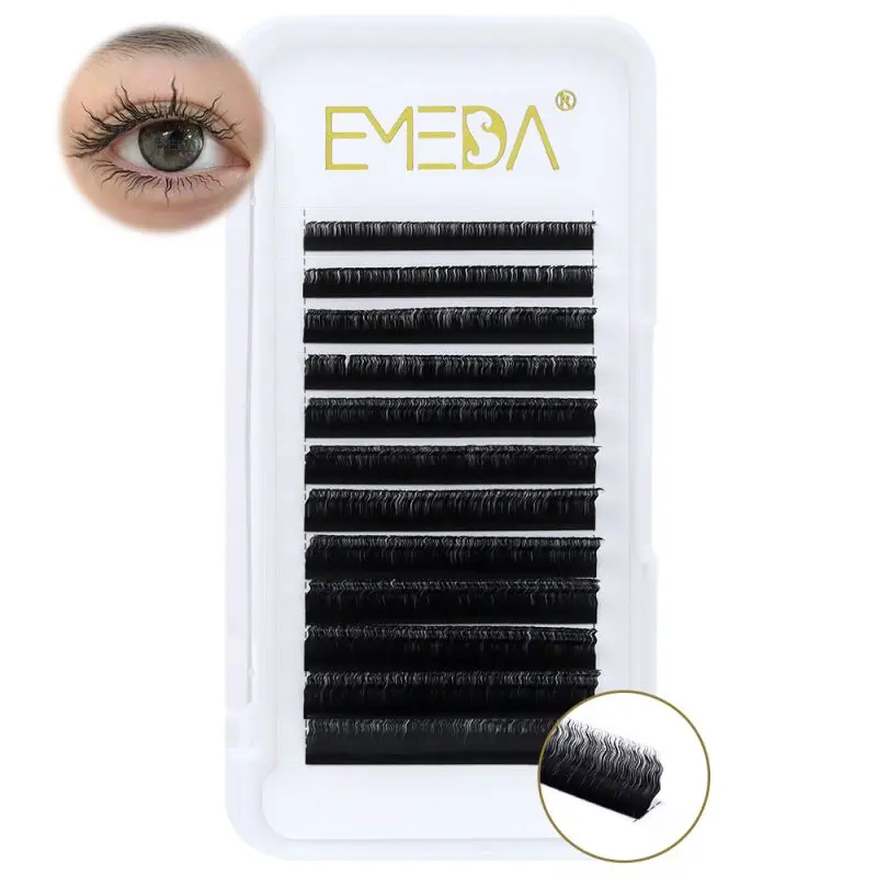 New coming Factory supply 0.07C/D curl private label wool curly lash extension