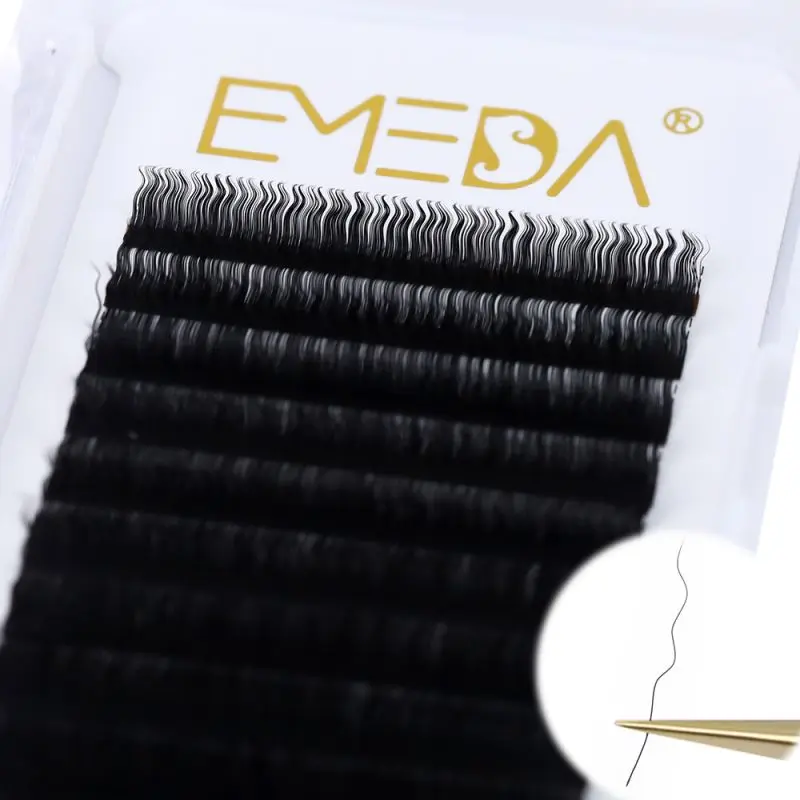 New coming Factory supply 0.07C/D curl private label wool curly lash extension