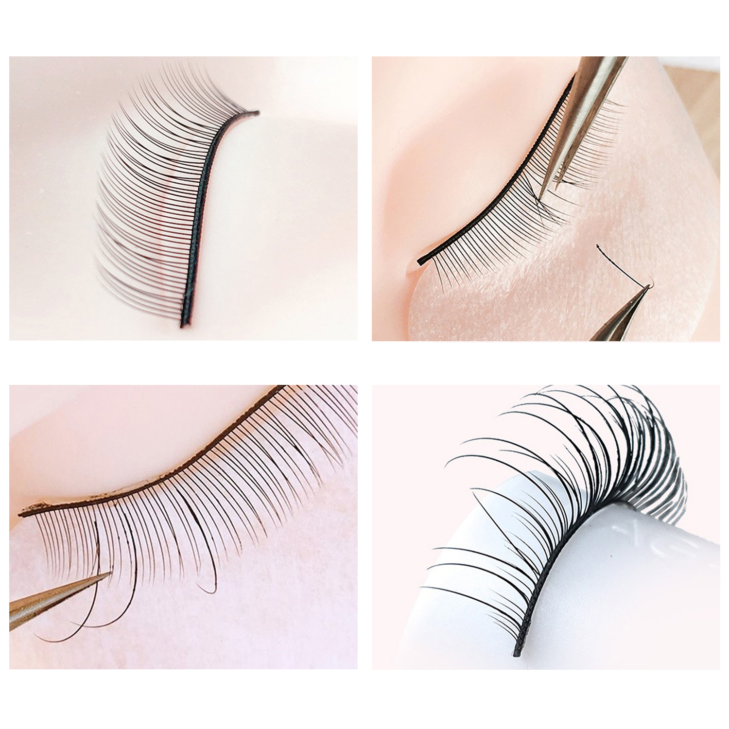 Wholesale High Quality Korean PBT Fiber Lash Extension Practice Eyelash ...